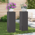 Suporturi plante pilon exterior 2 buc. negru 24x24x75 cm oțel GartenMobel Dekor
