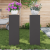 Suporturi plante pilon exterior 2 buc. negru 24x24x75 cm oțel GartenMobel Dekor