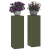 Suporturi plante pilon exterior 2 buc. oliv 24x24x75 cm oțel GartenMobel Dekor