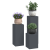 Suporturi plante pilon, exterior, 3 buc., antracit, oțel GartenMobel Dekor