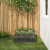 Ghivece pentru grădină 3-nivele 90x90x35 cm Oțel Negru GartenMobel Dekor