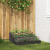 Ghivece pentru grădină 3-nivele 90x90x35 cm Oțel Negru GartenMobel Dekor