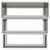 Ghiveci de grădină cu 3 niveluri 90x90x35 cm Oțel galvanizat GartenMobel Dekor