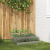Ghiveci de grădină cu 3 niveluri 90x90x35 cm Oțel galvanizat GartenMobel Dekor
