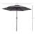 Umbrela gradina/terasa, stalp aluminiu, cu inclinatie, manivela, gri inchis, 270 cm GartenVIP DiyLine