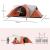 Cort camping, 5-6 persoane, impermeabil, cu copertina, ferestre, geanta, portocaliu, 550x300x198 cm GartenVIP DiyLine