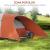 Cort camping, 5-6 persoane, impermeabil, cu copertina, ferestre, geanta, portocaliu, 550x300x198 cm GartenVIP DiyLine