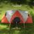 Cort camping, 5-6 persoane, impermeabil, cu copertina, ferestre, geanta, portocaliu, 550x300x198 cm GartenVIP DiyLine