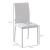 Set 4 scaune bucatarie/living, Ethel, piele ecologica, metal, alb, 41x50x91 cm GartenVIP DiyLine