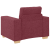 Set canapea, 3 piese, perne bordo, textil GartenMobel Dekor