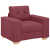 Set canapea, 3 piese, perne bordo, textil GartenMobel Dekor