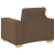 Set canapea, 3 piese, perne maro, textil GartenMobel Dekor