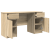 Birou, stejar sonoma, 140x49x76 cm, lemn prelucrat GartenMobel Dekor