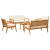 Set Bistro 5 Piese cu Perne - Lemn Solid de Acacia GartenMobel Dekor