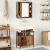 Set de Mobilier pentru Baie 2 Piese Lemn Vechi din Lemn Stratificat GartenMobel Dekor