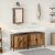 Set Mobilier Baie 3 Piese Lemn Vechi Lemn Ingineresc GartenMobel Dekor
