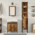 Set de Mobilier pentru Baie 3 Piese Lemn Vechi Lemn Ingineresc GartenMobel Dekor