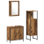 Set mobilier baie 3 piese Lemn Vechi Lemn Ingineresc GartenMobel Dekor