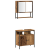 Set de mobilier pentru baie 3 Piese Lemn Vechi GartenMobel Dekor