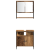 Set de mobilier pentru baie 3 Piese Lemn Vechi GartenMobel Dekor