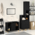 Set mobilier baie  3 piese stejar negru lemn prelucrat GartenMobel Dekor