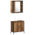 Set mobilă baie 4 piese Lemn Rustic Lemn prelucrat GartenMobel Dekor