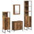 Set 4 Piese Mobilier pentru Baie Lemn Vechi Lemn Prelucrat GartenMobel Dekor