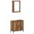 Set 4 Piese Mobilier pentru Baie Lemn Vechi Lemn Prelucrat GartenMobel Dekor