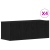 Set dulap TV, 4 piese, de perete, stejar negru, lemn prelucrat GartenMobel Dekor
