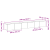 Set de cabinet TV 3 piese  negru din lemn ingineresc GartenMobel Dekor