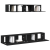 Set dulap TV, 4 piese, negru, lemn prelucrat GartenMobel Dekor