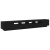 Cabinet TV cu LED-uri Stejar Negru 260x35x40 cm Lemn prelucrat GartenMobel Dekor
