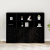 Highboard Negru Stejar 132x35,5x103,5 cm Lemn prelucrat GartenMobel Dekor