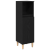 Set de Mobilier pentru Baie din 3 Piese Stejar Negru Lemn Prelucrat GartenMobel Dekor