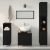 Set de mobilier baie 3 piese Stejar Negru Lemn Prelucrat GartenMobel Dekor
