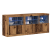 Bufet cu lumini LED Lemn Vechi 162x37x67 cm Lemn Inginerit GartenMobel Dekor