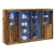 bufet  cu lumini LED lemn vechi 163x37x100 cm lemn folosit GartenMobel Dekor