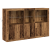 Sideboard cu LED-uri Lemn vechi 162x37x100 cm Lemn prelucrat GartenMobel Dekor