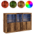 Sideboard cu LED-uri Lemn vechi 162x37x100 cm Lemn prelucrat GartenMobel Dekor