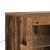 Sideboard cu LED-uri Lemn vechi 162x37x100 cm Lemn prelucrat GartenMobel Dekor