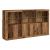 Sideboard cu lumini LED Lemn vechi 181.5x37x100 cm Lemn prelucrat GartenMobel Dekor