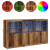 Sideboard cu lumini LED Lemn vechi 181.5x37x100 cm Lemn prelucrat GartenMobel Dekor