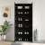 Cabinet pentru încălțăminte Negru Stejar 80x35,5x180 cm Lemn prelucrat GartenMobel Dekor