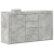 Bufet Gri Beton Lemn Prelucrat 120 x 36 x 69 cm Depozitare GartenMobel Dekor