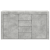 Bufet Gri Beton Lemn Prelucrat 120 x 36 x 69 cm Depozitare GartenMobel Dekor