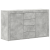 Bufet Gri Beton Lemn Prelucrat 120 x 36 x 69 cm Depozitare GartenMobel Dekor