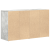 Bufet Gri Beton Lemn Prelucrat 120 x 36 x 69 cm Depozitare GartenMobel Dekor