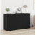 Sideboard Stejar negru Lemn prelucrat 120 x 36 x 69 cm Depozitare GartenMobel Dekor