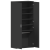 Cabinet pentru pantofi Negru 80x39x180 cm Lemn solid GartenMobel Dekor