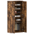 Cabinet Pantofi Stejar Afumat 80x39x180 cm Lemn Prelucrat GartenMobel Dekor